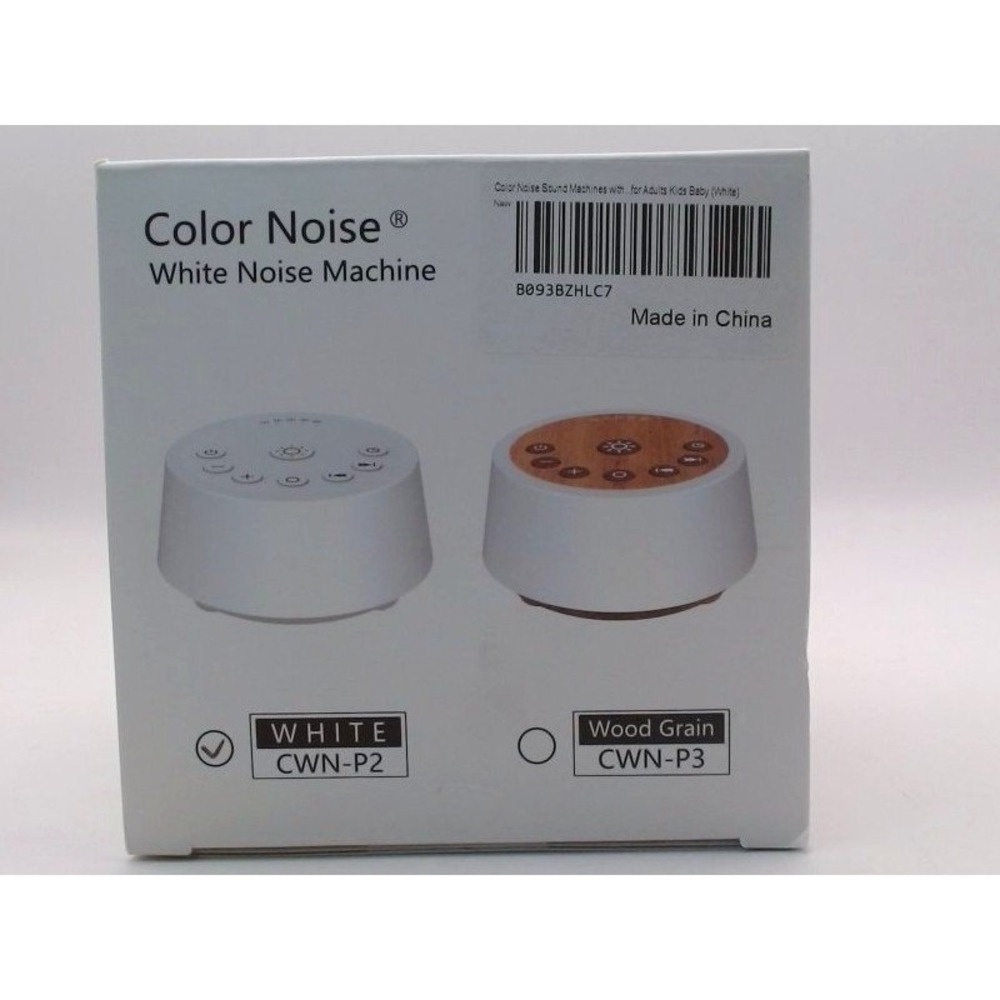 Color Noise - White Noise Machine, White, BRAND NEW IN BOX